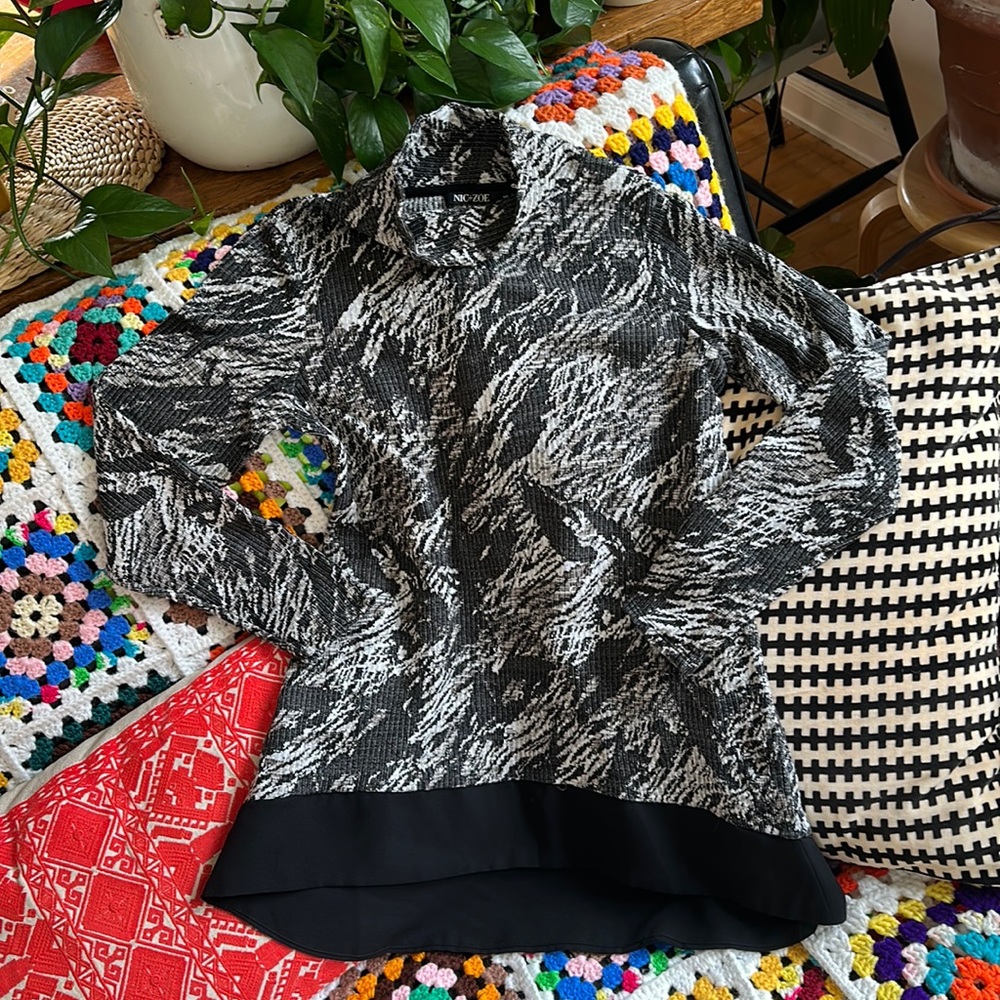 NIC+ZOE Mock Neck Sweater